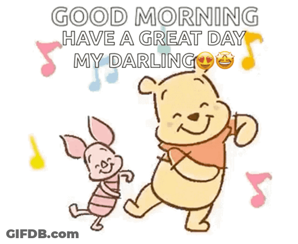 Dancing Winnie The Pooh Good Morning GIF