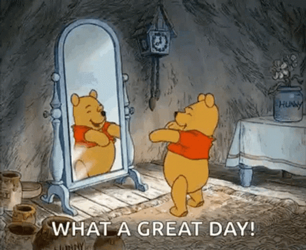 Dancing Winnie The Pooh What A Great Day GIF