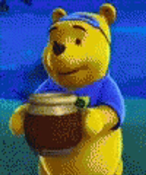 Dancing Winnie The Pooh With A Jar GIF