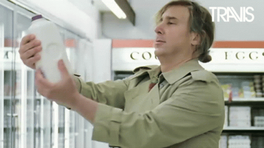 Dancing With Bottle Of Milk GIF