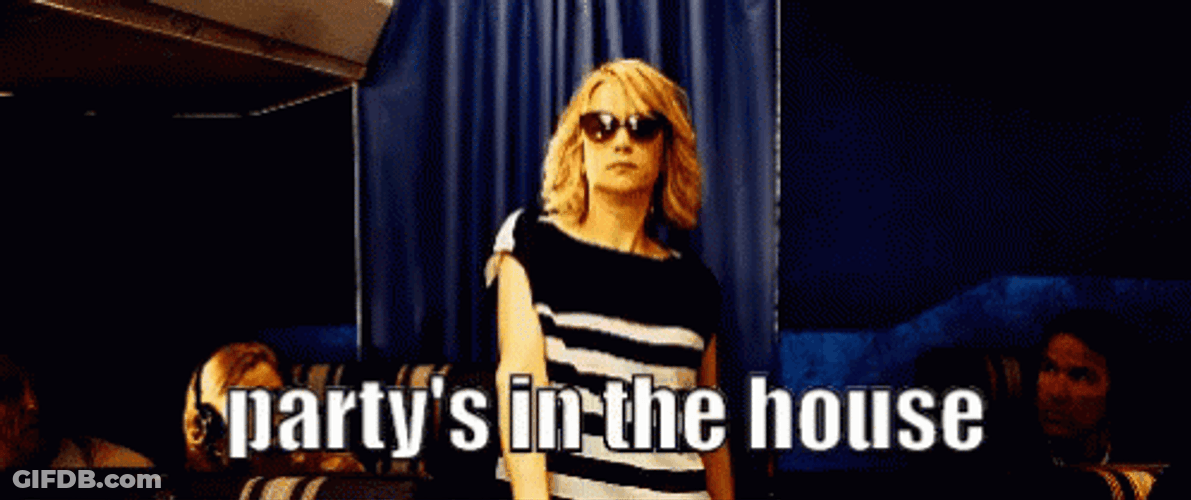 Dancing Woman House Party GIF
