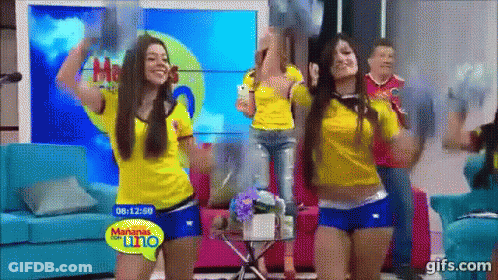 Dancing Women At Mariana Del Uno Sign GIF