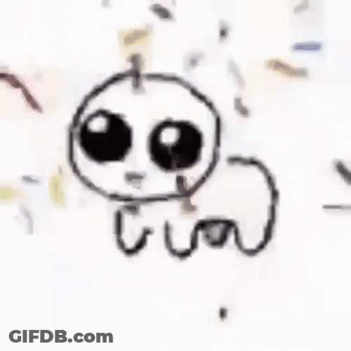 Dancing Yippee Creature Confetti Bleh GIF