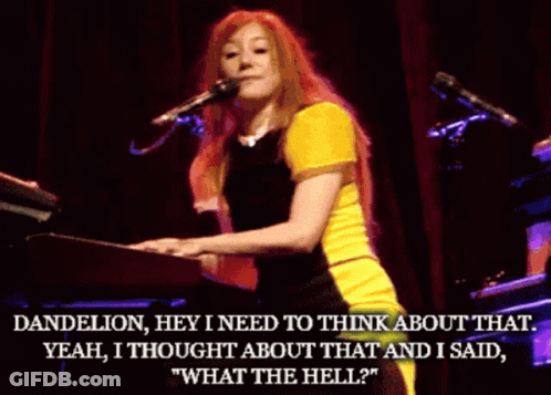 Dandelion Thinking What The Hell GIF