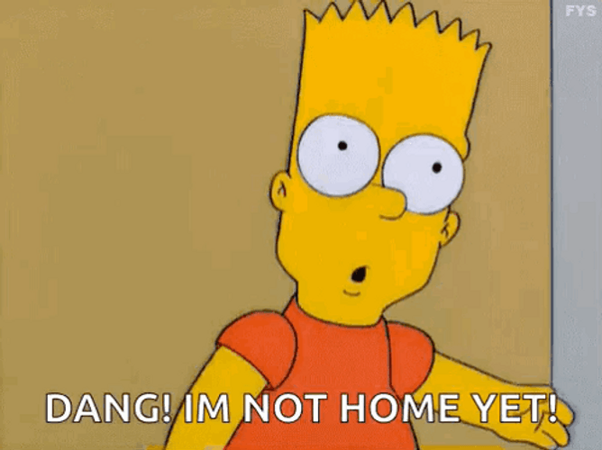 Dang Bart Simpson Face Palm Trouble GIF