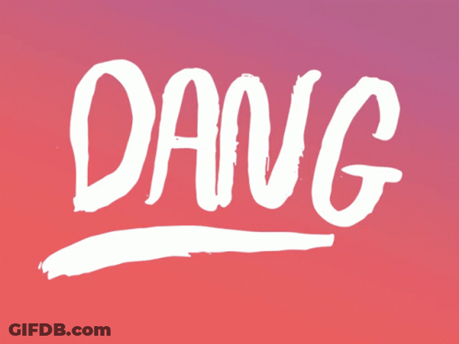 Dang Moving Letters Graphics Design GIF
