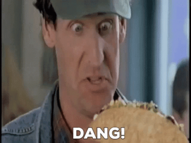 Dang Surprised Wide Eyes Tach Johns GIF