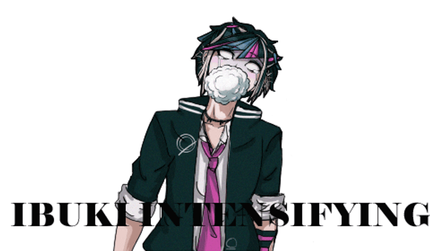 Danganronpa Genderbend Ibuki Intensifying GIF