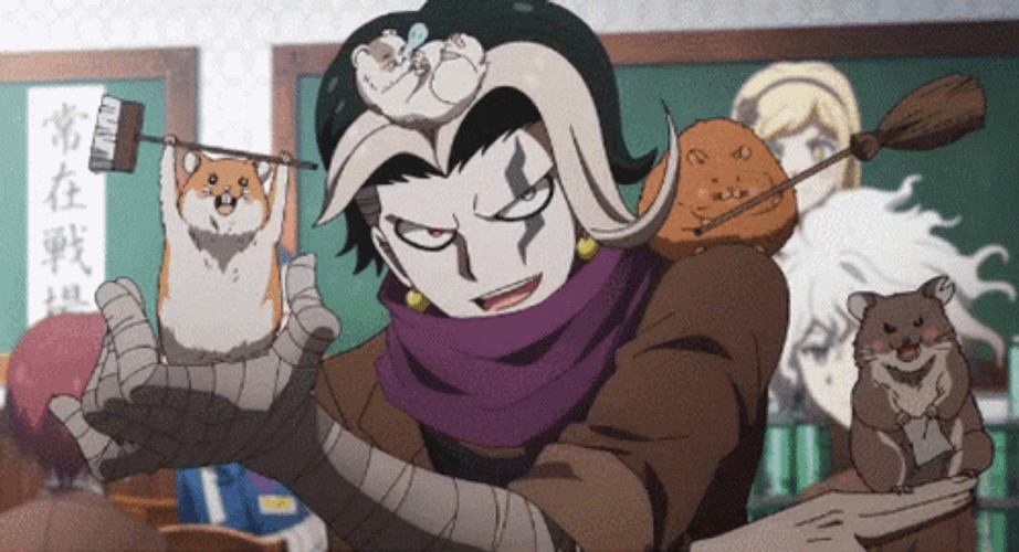 Danganronpa Gundham Tanaka Hamsters GIF