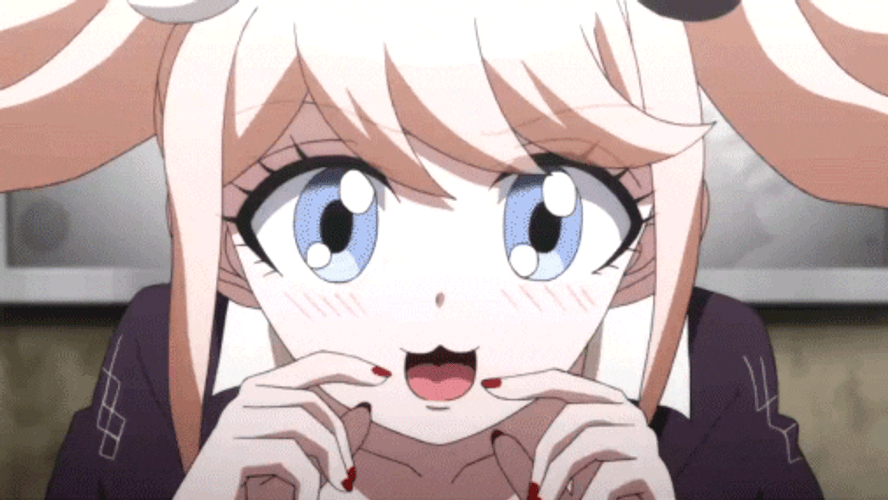 Danganronpa Junko Enoshima Blush GIF