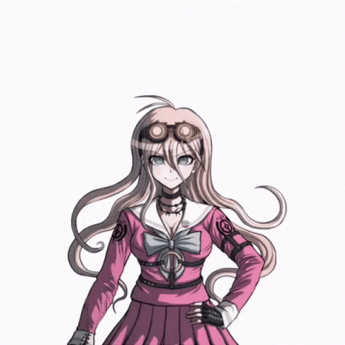 Danganronpa Miu Anvil Drop GIF