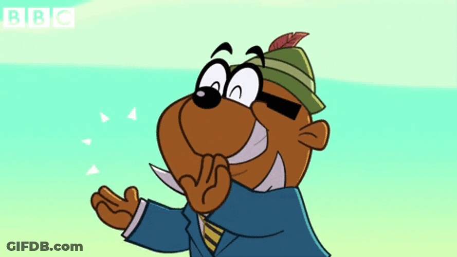 Danger Mouse Clapping And Happy Crying GIF