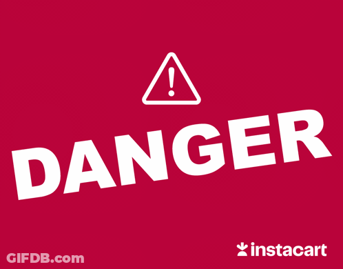 Danger Sign Friend Zone Ahead GIF