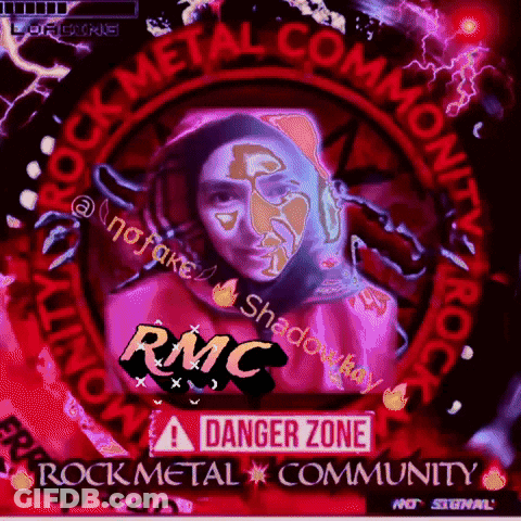 Danger Zone Rock Metal Community Poster GIF