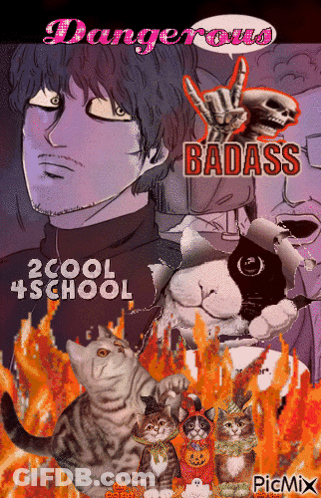 Dangerous Badass 2Cool 4 School Poster GIF