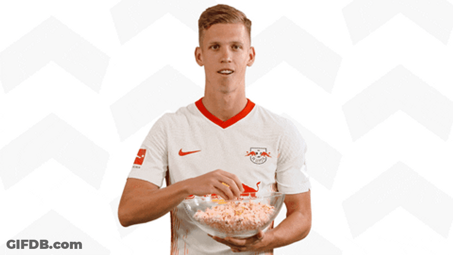 Dani Olmo Eating Popcorns GIF