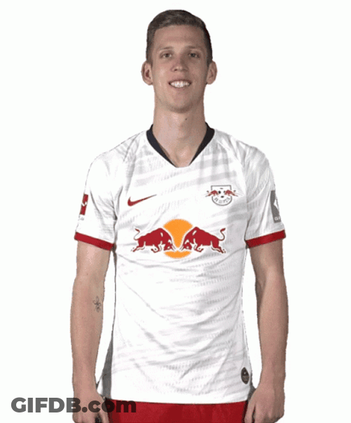 Dani Olmo Flexing Muscles GIF