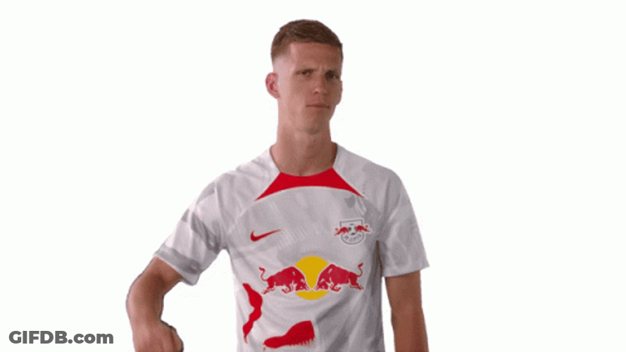 Dani Olmo Frustrated Air Punch GIF