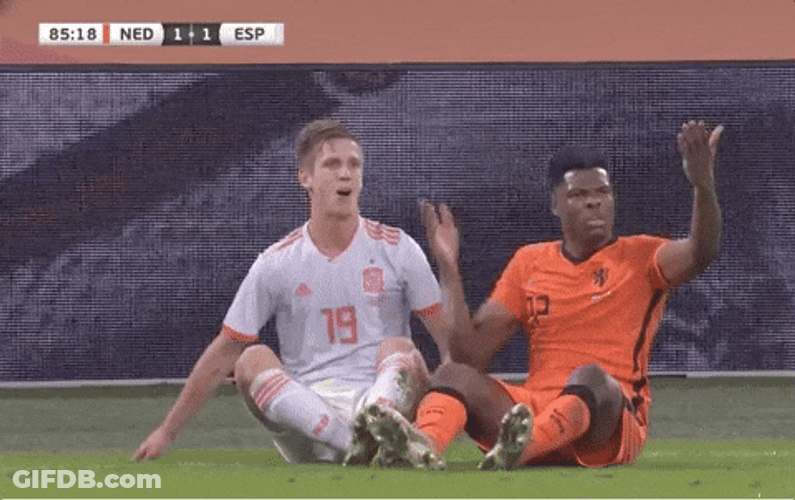 Dani Olmo Frustrated Shoulder Shrug GIF