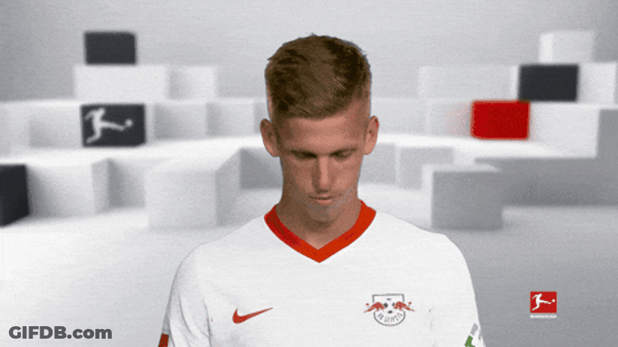 Dani Olmo Looking Up Sweet Smile GIF