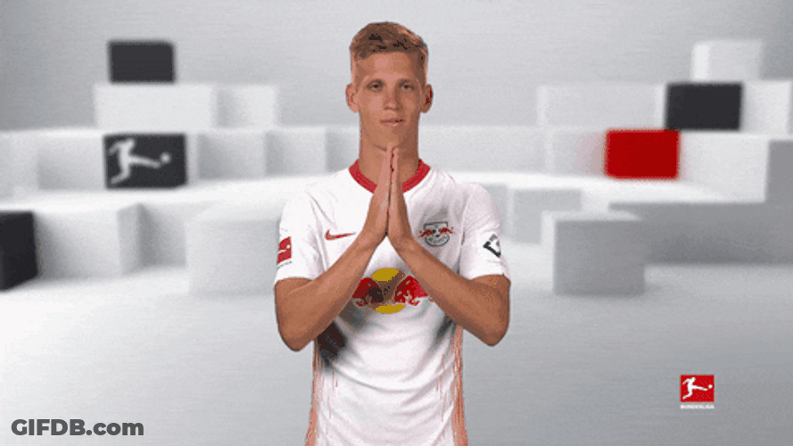 Dani Olmo Praying Hands Bow GIF