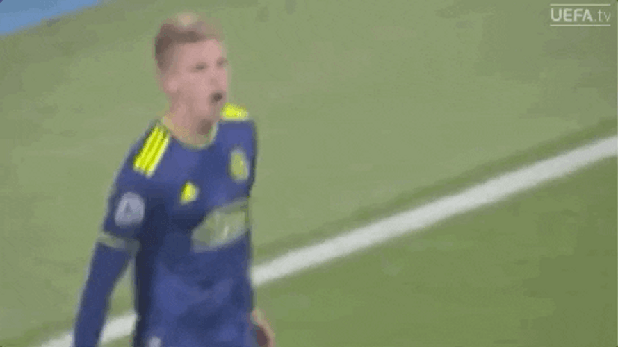 Dani Olmo Tight Hugs Celebration GIF