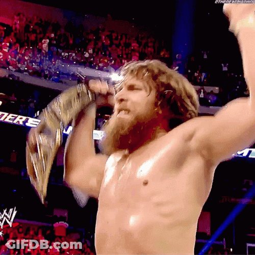 Daniel Bryan Yes Lifting Championship Belt GIF