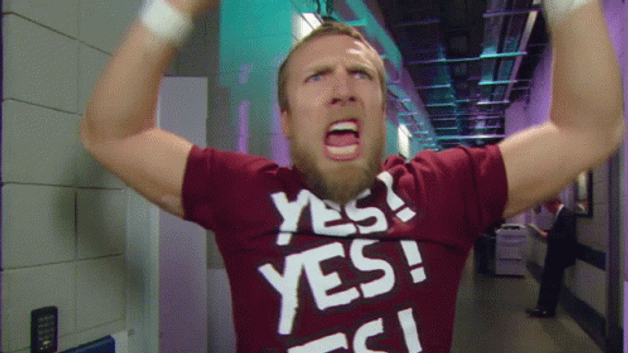 Daniel Bryan Yes Shirt Shout GIF