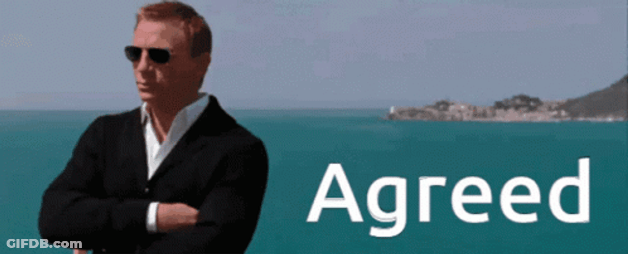 Daniel Craig Agreed GIF