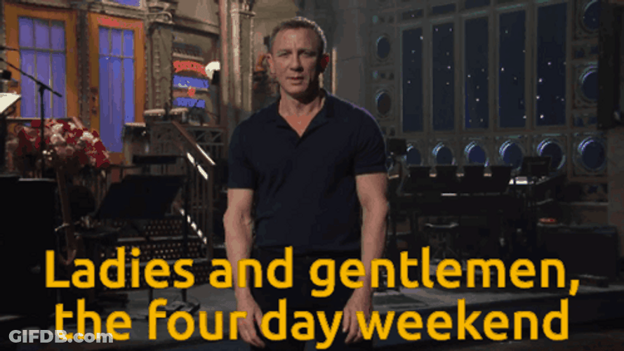 Daniel Craig Weekend Meme GIF