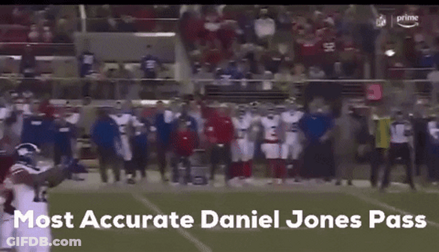 Daniel Jones Accurate Pass GIF
