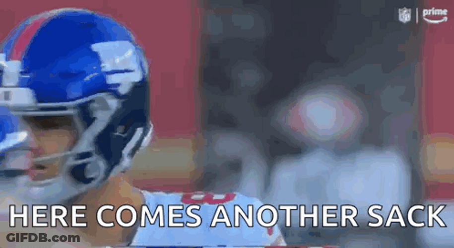 Daniel Jones Here Comes Another Sack GIF