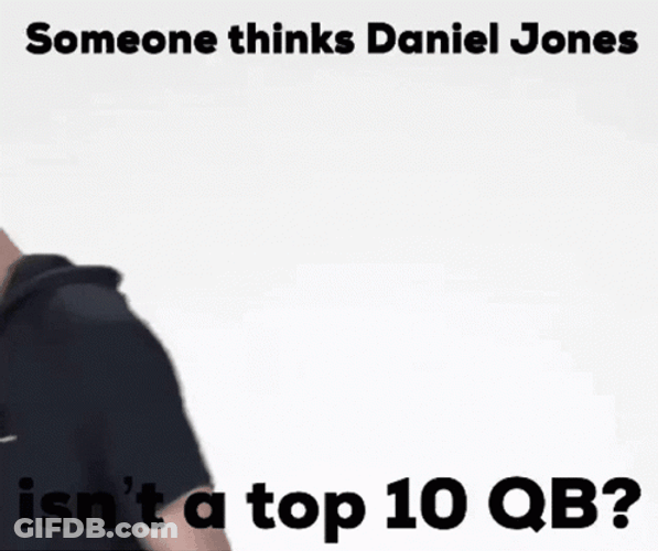 Daniel Jones Isn't On Top QB GIF