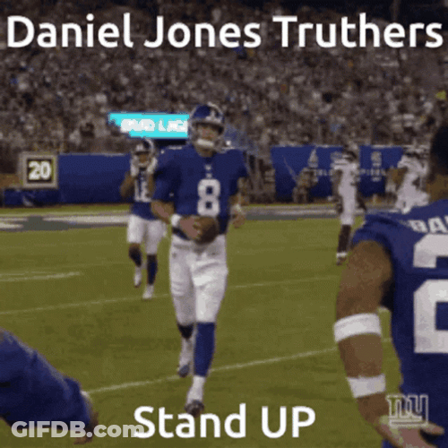 Daniel Jones Stand Up GIF