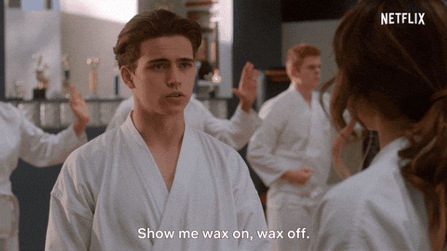 Daniel LaRusso Want To See Wax On Wax Off GIF