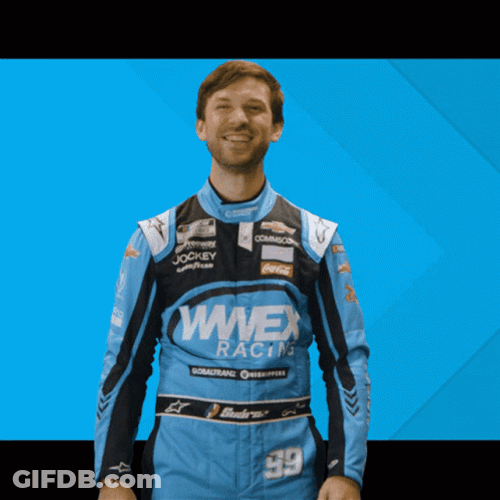 Daniel Suarez Pat Myself On The Back GIF