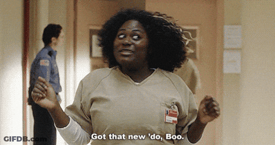 Danielle Brooks Crazy Hair Got That New Do GIF