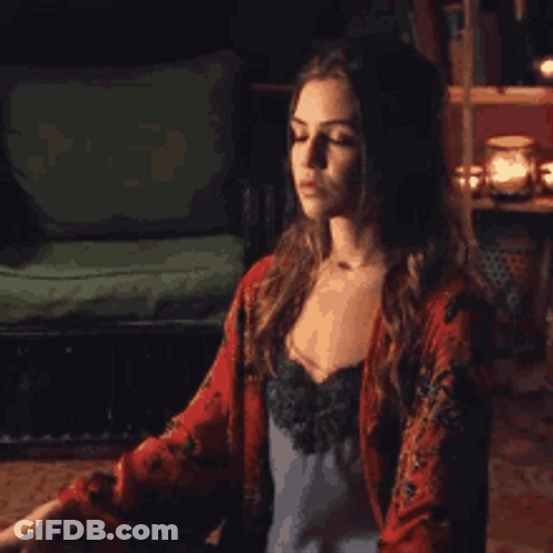 Danielle Campbell Concentrating On Thoughts GIF