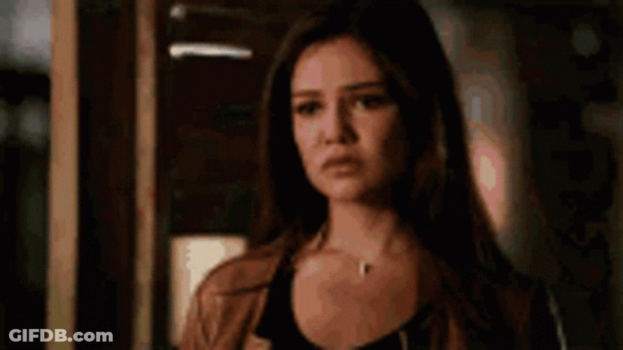 Danielle Campbell Davina Claire The Originals Concerned Look GIF