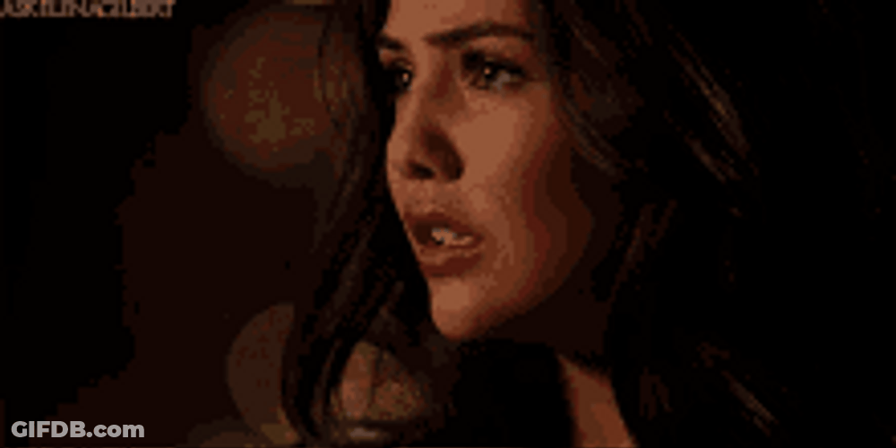 Danielle Campbell Davina Claire The Originals Shocked Reaction GIF