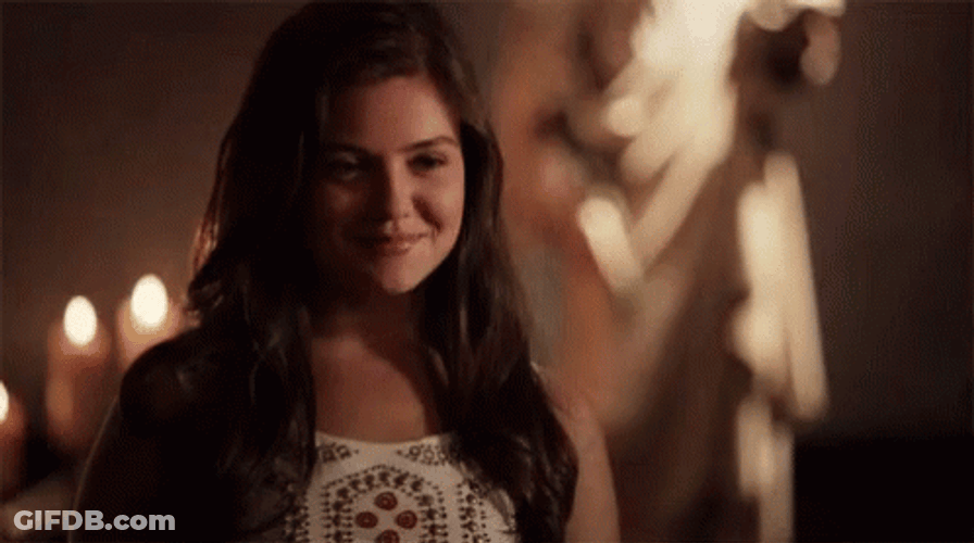 Danielle Campbell Davina Claire The Originals Smiling GIF