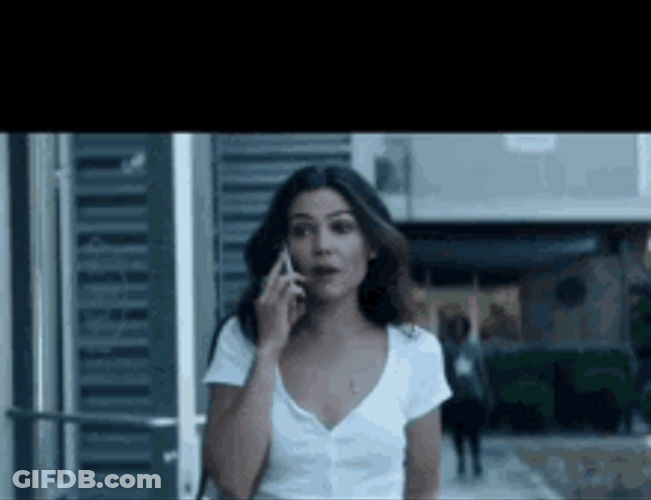 Danielle Campbell Davina The Originals Answering Phone Call GIF