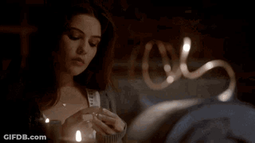 Danielle Campbell The Originals Holding Paragon Diamond GIF