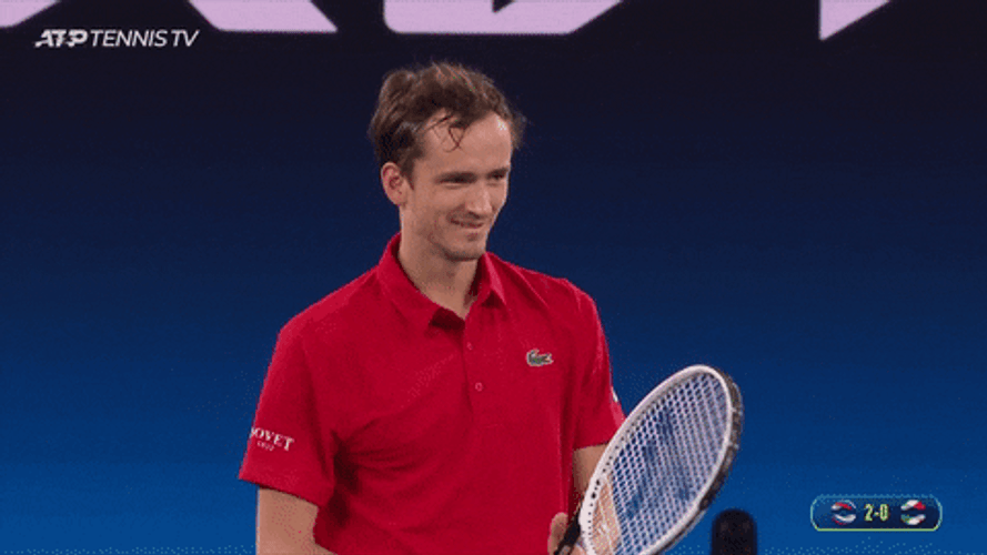 Daniil Medvedev Cute Laugh GIF