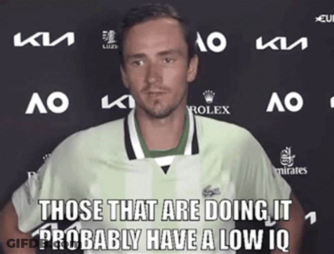Daniil Medvedev Low IQ GIF