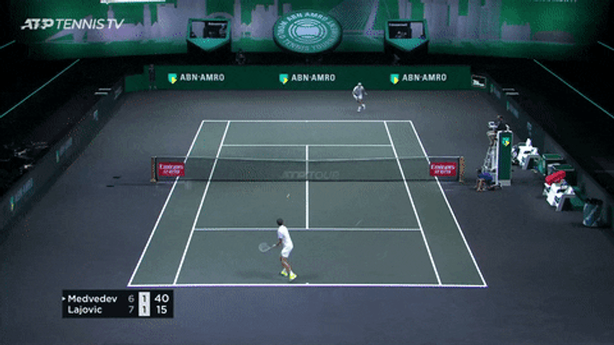 Daniil Medvedev Playing GIF