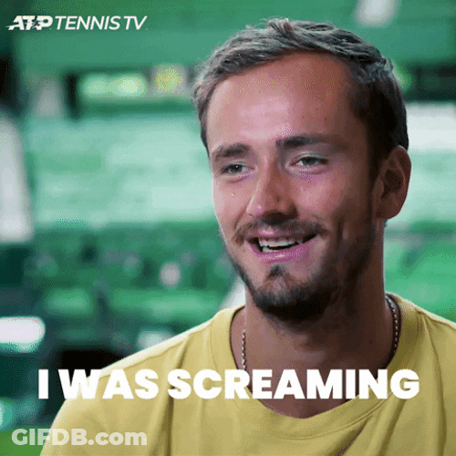 Daniil Medvedev Screaming GIF
