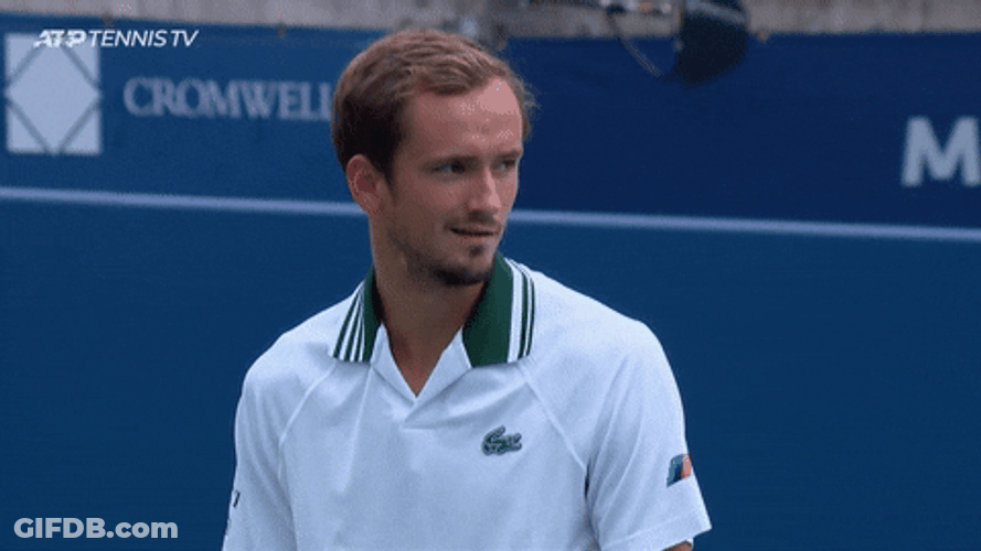 Daniil Medvedev Smirking GIF