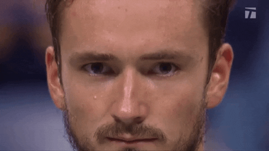 Daniil Medvedev Staring GIF