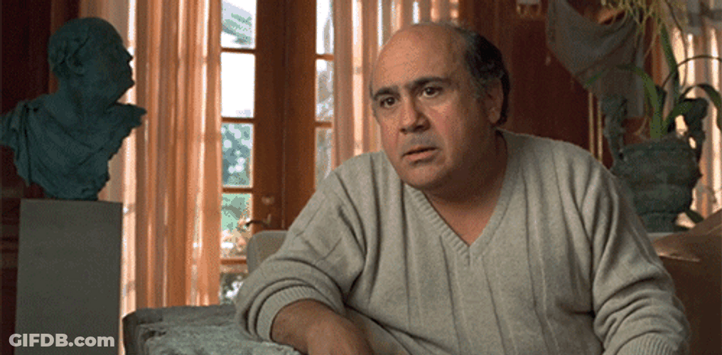 Danny Devito Mad Saying Nothing GIF